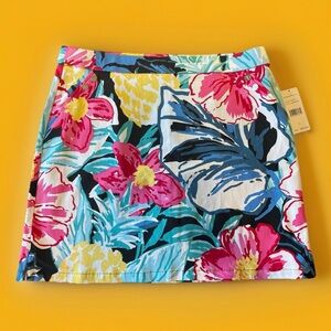 NWT Women’s RAFAELLA Sportswear Tropical Print “Ceramic” Mini Skirt Skort